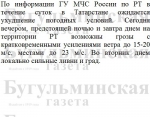 Бугульминцев предупреждают о граде