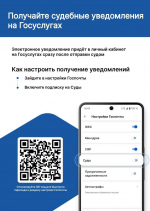 О получении судебных уведомлений на Госуслугах