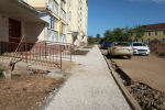 Работы по благоустройству некоторых дворов в Бугульме близятся к завершению