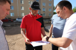 Работы по благоустройству некоторых дворов в Бугульме близятся к завершению