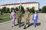Сария Сабурская встретилась с татарстанскими призывниками в Самарской области