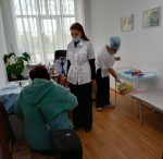 В Бугульме на избирательном участке проводилась вакцинация