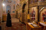 Епископ Мефодий совершил Всенощное бдение в канун Недели сыропустной в Казанско-Богородицком монастыре