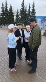 Добровольцы Бугульмы помогают жителям голосовать за объекты благоустройства