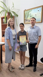 В Бугульме наградили победительницу конкурса «Полицейский Дядя Степа»