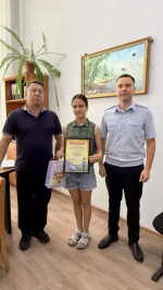В Бугульме наградили победительницу конкурса «Полицейский Дядя Степа»