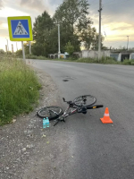 В Бугульме на пешеходном переходе сбили юного велосипедиста