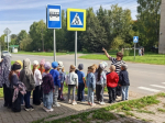 Воспитанники ДОУ повторяют ПДД./ ФОТО: архив детского сада № 4.
